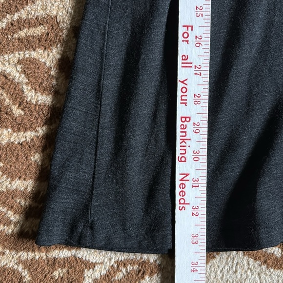 Ibex hooded Sweater dress 100% Merino Wool Womens S Faux Wrap Front Pockets Warm - Picture 13 of 15